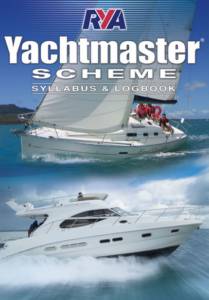G158 – RYA Yachtmaster Scheme Syllabus and Logbook