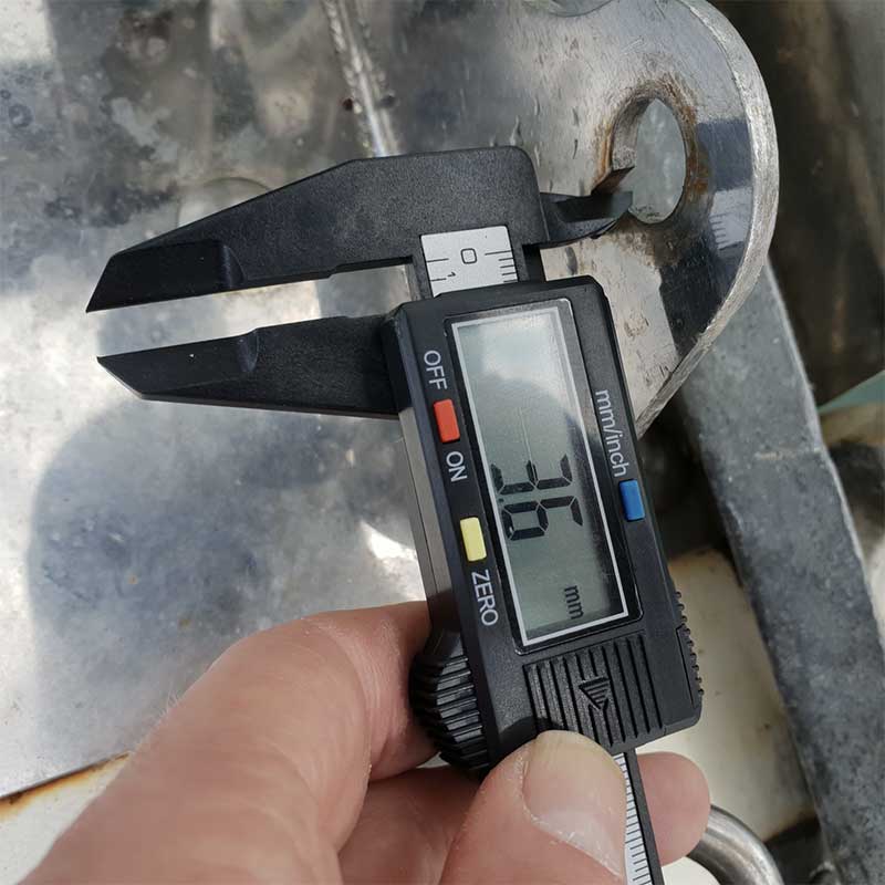 boat maintenance check measurements